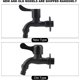 thumbnail image 4 of Grifo de agua de jardín de acero inoxidable montado en la pared para baño (lavadora) TUNC Sencillez, 4 of 5