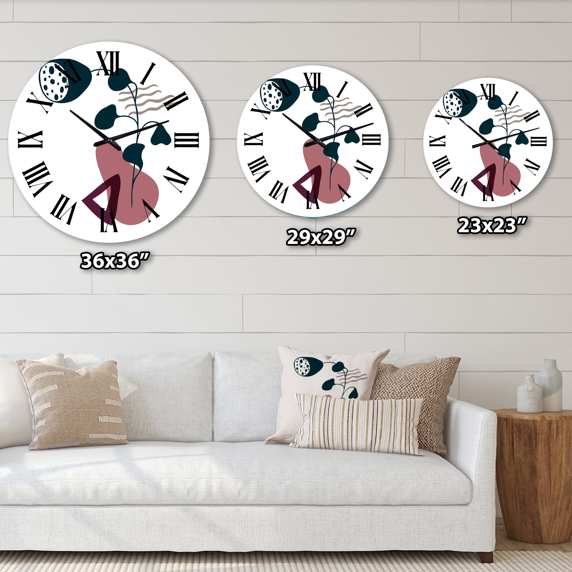 Designart 1 in Quartz Modern/Contemporary Wall Clock