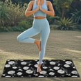 thumbnail image 5 of XYZCANDO Black Floral Lattice Car Seat Cover Protector Sweat-Absorbent for Gym Swimming Workout, Sweatproof Easy to Store Towel Cover Machine Washable, 5 of 10