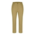 thumbnail image 4 of Admvng Golf Pants Men Casual Fashion Comfy Holiday Pocket Solid Elastic Waist Cropped Pants S-3XL, 4 of 8