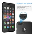 thumbnail image 3 of iPhone 7 Plus Case, iPhone 7 Plus Sturdy Cover, Njjex Slim Fit Full Protective Anti-Scratch Cover Case iPhone 7 Plus With Screen Protector For iPhone 7 Plus 5.5"-Black, 3 of 4