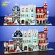 thumbnail image 4 of HUIQIBAO Toys MOC City Corner Coffee Shop Arquitectura Estilo Street View Micro Bloques de construcción para niños Ladrillos de construcción, 4 of 5