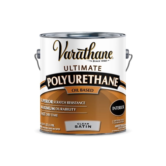Satin Clear, Varathane Ultimate Polyurethane Oil-Based-9131, Gallon