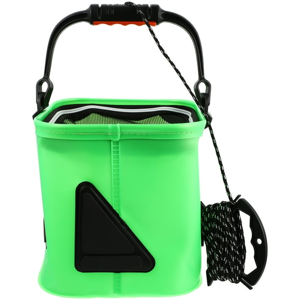 EeaseMX Cubo de pesca portátil, plegable, para acampar