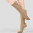 thumbnail image 4 of Miluxas Warm up Ballet Boots Girls Dance Shoes Solid Color Casual Soft Sole Warm Velvet Dance Shoes Khaki 11-11.5(28), 4 of 8