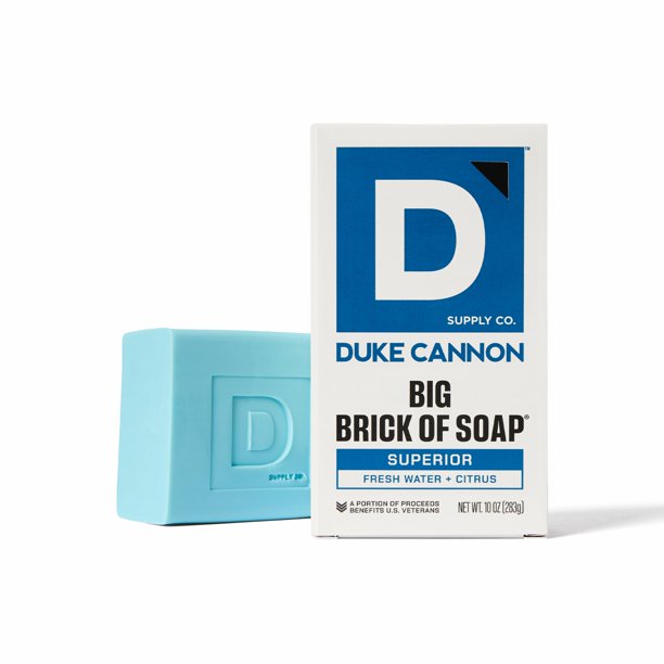 Duke Cannon Supply Co. Paquete de jabón en barra extra grande - Jabón en barra para hombres con aromas masculinos - Jabón corporal hecho en Estados Unidos - Todo tipo de piel - Gran ladrillo de jabón