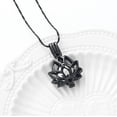 thumbnail image 2 of Lotus with Heart Urn for Ashes Cremation Jewelry for Ashes Urn Necklace Lockets for Human Ashes Pet Ashes Necklace for Women, 2 of 5