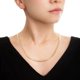 thumbnail image 4 of Collar Cadena Marinera Diamantada Ametrinaa 5mm Chapa de Oro 18k dorado L, 4 of 4
