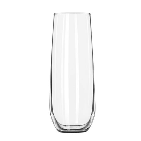 Stemless Flute Glass - Libbey 8.5 oz. Stemless Flute Glasses in Clear, Set of 12