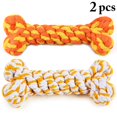 thumbnail image 2 of 2PCS Bone Dog Bite Toy Interactive Cotton Rope Dog Chew Toy Pet Teething Toy, 2 of 10