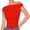 Red, variant on Womens Summer Off The Shoulder Crop Tops Sleeveless One Shoulder Ruched Asymmetrical Going Out Tank Top
