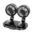 thumbnail image 1 of Fan Air Circulator Dual Head Mini Car Cooler para uso en el hogar del automóvil Negro, 1 of 7