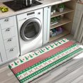 thumbnail image 3 of Green Christmas Tree and Snowflake Pattern Kitchen Rug Mat,Kitchen Runner Rugs Non Skid Washable,Decorative Kitchen Floor Mats for Kitchen,Sink,Laundry,17"x47.2", 3 of 7