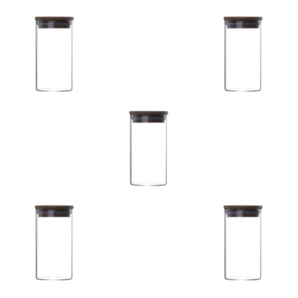 Injueey Frascos de almacenamiento de vidrio apilables con tapas herméticas - Contenedores de almacenamiento de cocina universales y que Type2 NO2