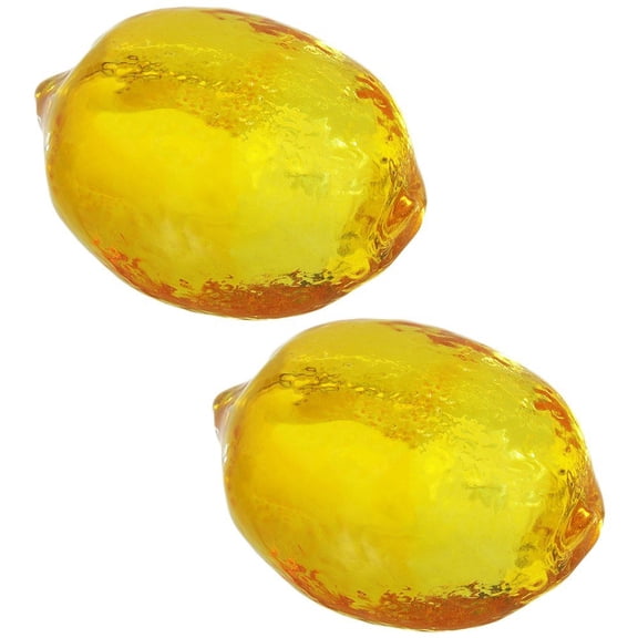 vlrwzc Crystal Lemon Collectible Figurines Paperweight Glass Fruit Figurine Tabletop Centerpiece Ornaments Home Decor Gift for Christmas Day, Birthday