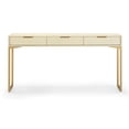 thumbnail image 5 of Pemberly Row Contemporary Accent Cream Shagreen Console Table, 5 of 5