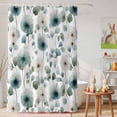 thumbnail image 6 of Shower Curtain Watercolor Dandelion Leaf Shower Curtains for Bathroom Decor, Waterproof Polyester Shower Curtain Set with Hooks, Extra Long 72" x 96" Spring Plant White, 6 of 9