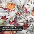 thumbnail image 6 of Fall Round Tablecloth 70 Inch, Pumpkin Maple Leaf Flower Decorative Tablecloths Stain Resistance Polyester Autumn Thanksgiving Table Cloth for Holiday Parties Kitchen Dining Indoor Outdoor, 6 of 6