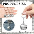 thumbnail image 4 of 100Pcs Mini Disco Ball Keychain, Mirror Bulk Keyring Favors for 70s 80s Supplies, 4 of 8
