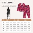 thumbnail image 4 of Haiem Orchids Flowers Pattern Women’s Long-sleeve Sleepwear,Sleepwear Set,2-piece Loungewear Set,Soft PJs Comfy Nightwear with Pockets-Medium, 4 of 7