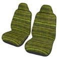 thumbnail image 1 of ZICANCN Car Seat Covers Front Seats Only,Green Vintage Stripe Pattern Automotive Seat Covers Protectors for Cars Trucks Suv 2 Pack, 1 of 8