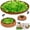 Green, variant on Pet Snuffle Mat for Dogs, Interactive Feed Game for Boredom, Encourages Natural Foraging Skills for Cats Dogs Bowl Travel Use, Dog Treat Dispenser Indoor Outdoor Stress Relief-Brown