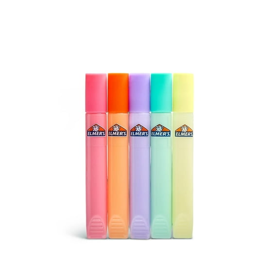 Elmer's Glue Pens Pastel Colors with Fast Dry Time, 5 Count