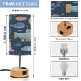 thumbnail image 2 of Touch-Control 3-Color Desk Lamp with Plug – Energy-Saving LED + 3 Simultaneous Charging Ports Maritime Paradise, 2 of 8