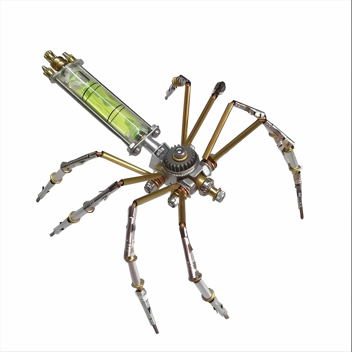 TechnixLabz Puzzle de metal con araña de cara humana 3D, modelo de insectos mecánicos, rompecabezas DIY, grandes regalos para adolescentes y adultos (130 unidades TechnixLabz Puzzle de metal con araña de cara humana 3D, modelo de insectos mecánicos, rompecabezas DIY, grandes regalos para adolescentes y adultos (130 unidades