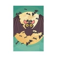 thumbnail image 2 of MKHERT Halloween Flying Bat Garden Flag Banner Decorative Flag for Wedding Party Yard Home Outdoor Decor 12x18 inch, 2 of 3