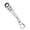 matte silver, variant on Car Auto Tuning Part 10mm Ratchet Wrench Keychain with 180° Rotating Head for Easy Access Tight Space Lightweight