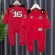 thumbnail image 1 of 2025 Tib 2023 Spring And Autumn New Baby Boys And Girls F1 Racing Outdoor Extreme Sport Red Team 16 55 Driver Bodysuit Baby One Piece szfh, 1 of 3