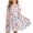 Multicolor, variant on Makaor Girls a Line Dress 4th of July Ruched Independence Day Patchwork Short Sleeve Dresses Empire Waist Red White Blue Dresses