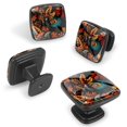 thumbnail image 2 of 4 Pcs Cabinet Handle Drawer Pulls Thanksgiving Turkey Knobs with Screws Square Furniture Office Cabinet Knob Decoration, 2 of 7