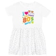 thumbnail image 3 of Inktastic I Love the 80s Retro Style Girls Toddler Dress, 3 of 5
