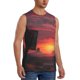 thumbnail image 2 of Balery Sunset Western Desert Cowboy Camisetas sin mangas para hombre, absorbe la humedad y protege contra el mal olor.-3X-Large, 2 of 7