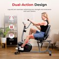 thumbnail image 4 of Sunny Health & Fitness Smart Magnetic Recumbent Bike with Hand Cycle - SF-RB423034, 4 of 7