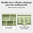 thumbnail image 6 of Yhmxh Toothbrush Holders for Bathrooms, Electric Toothbrush and Toothpaste Holder with Drainage, 5 Slots Detachable Soap Dish Toothbrush Holder Bathroom Counter Organizer for Vanity, Office, 6 of 6
