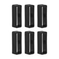 thumbnail image 1 of Unique Bargains 6pack Watch Strap Loop Fastener Rings 26mm Rubber Watch Holder Keeper Black, 1 of 6