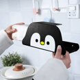 thumbnail image 4 of Soporte para toallas de papel con forma de pingüino montado en la pared sin perforaciones debajo de los gabinetes de cocina soporte para toallas de papel higiénico soporte para rollos de papel organiz JFHHH pequeña, 4 of 5