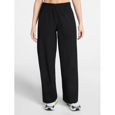Avia Women's and Women's Plus FeatherStretch Woven Wide Leg Pants, 30'' Inseam, Sizes XS-4X