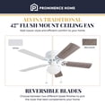 thumbnail image 2 of Prominence Home Alvina 42" Indoor LED Ceiling Fan with Light and Pull Chain, White, 2 of 9