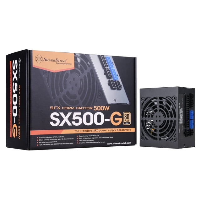 Fuente de Poder SilverStone SX500-G 500W SFX Modular Oro