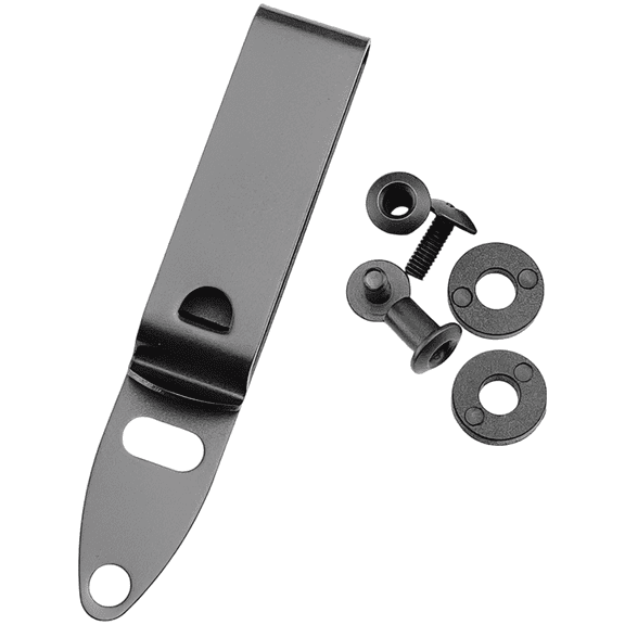 Stainless Steel Belt Clip, 420 Black Coated Long-Lasting Kydex Sheath Waist Accessory, 0.56 oz / 16 g Lightweight Universal Belt Holder with Mounting Hardware for DIY Knives Holsters Outdoor Gear