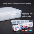 thumbnail image 4 of 4 Piezas Transparente Caja de Almacenamiento Diamond, Hay 112 Compartimentos Extraíbles, Contenedor Portátil de Almacenamiento de Cuentas, Caja de Plástico para Joyas, Na He, 4 of 4