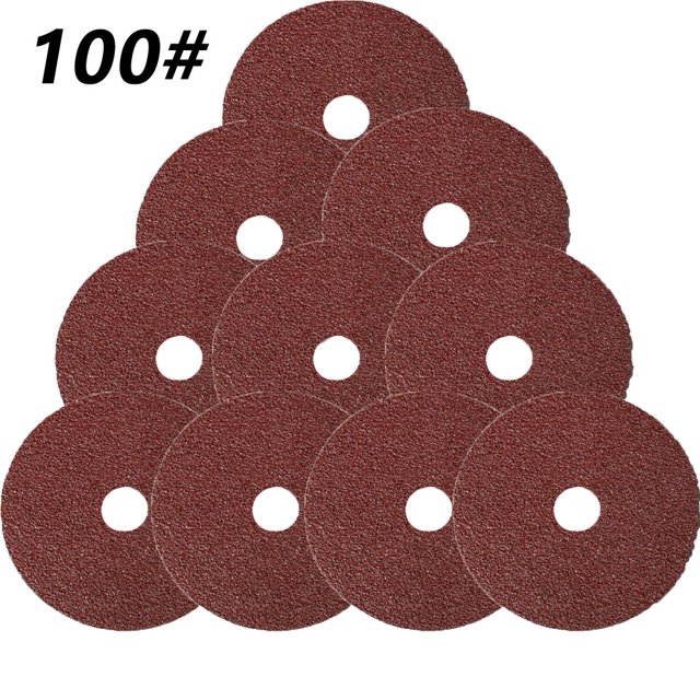 Lefu 10pcs 4 inch Resin Fiber Grinding Sanding Discs for Angle Grinder Abrasive Tool