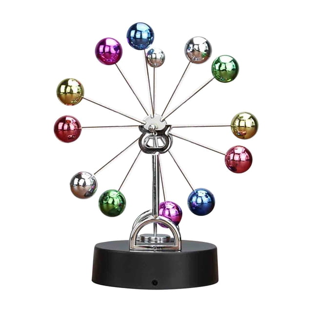 Agiferg Colored Ball Ferris Wheel Perpetual Motion Instrument No Wobble Celestial Body Model Home Decoration Magnetic