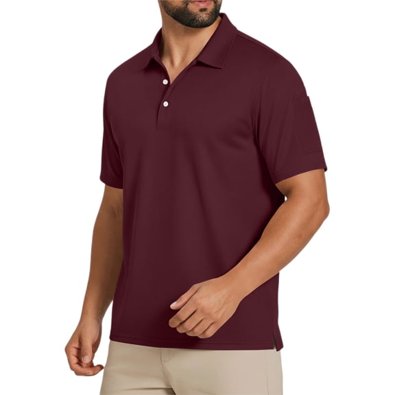 Sport Men's Polo Shirt, Men's Cool Moisture-Wicking Performance Polo Shirt, Jersey Knit Performance Polo Shirt, 2XL