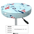 thumbnail image 4 of Lsque Sailboats Anchors Round Bar chair cushion covers Velvet Fabric Premium Comfort Protects from Scratches and Stains for 14-17 Inch Chair- 12 inch, 4 of 7