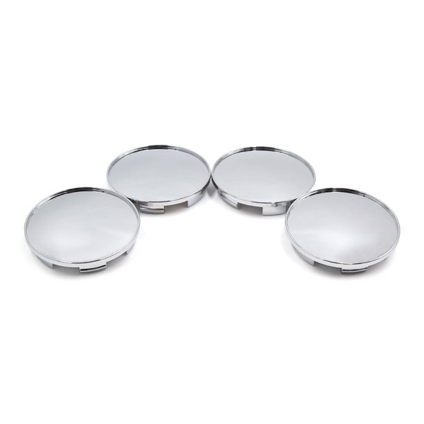 Unique Bargains 66 mm 2,6 "de diámetro, emblema cromado para capó de neumático de coche, cubierta para tapacubos central de rueda de coche, 4 piezas